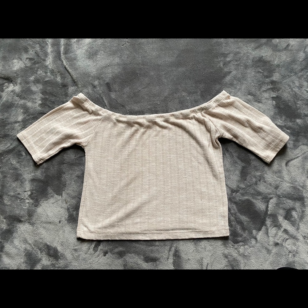Small tan crop top